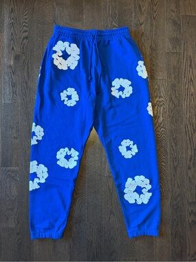 Blue denim tears  sweatpants